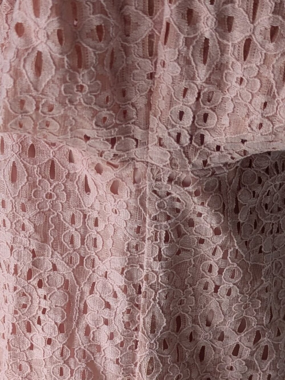 LC Lauren Conrad Square Neck‎ Peasant Top Shirt Size Small Floral Pink - Picture 6 of 8